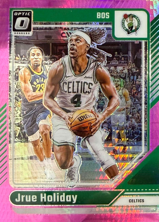 Jrue Holiday Pink Hyper Donruss Optic