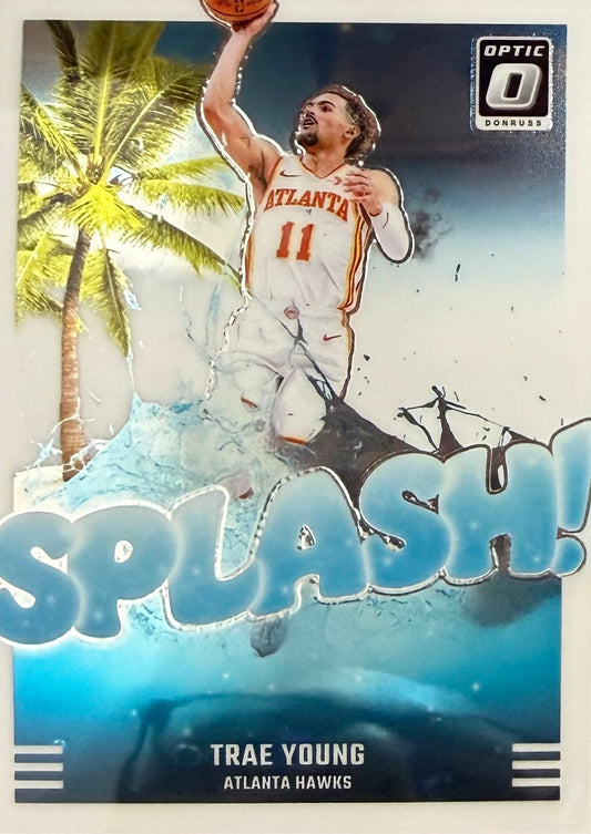 Trae Young Splash #9 2024-25 Panini Donruss Optic