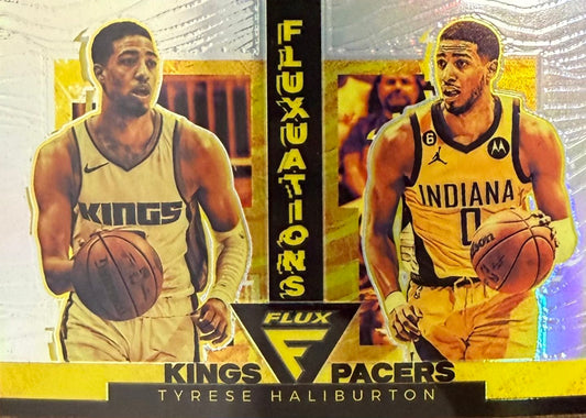 Tyrese Haliburton Silver Prizm Fluxuations #6 2022-23 Panini Flux