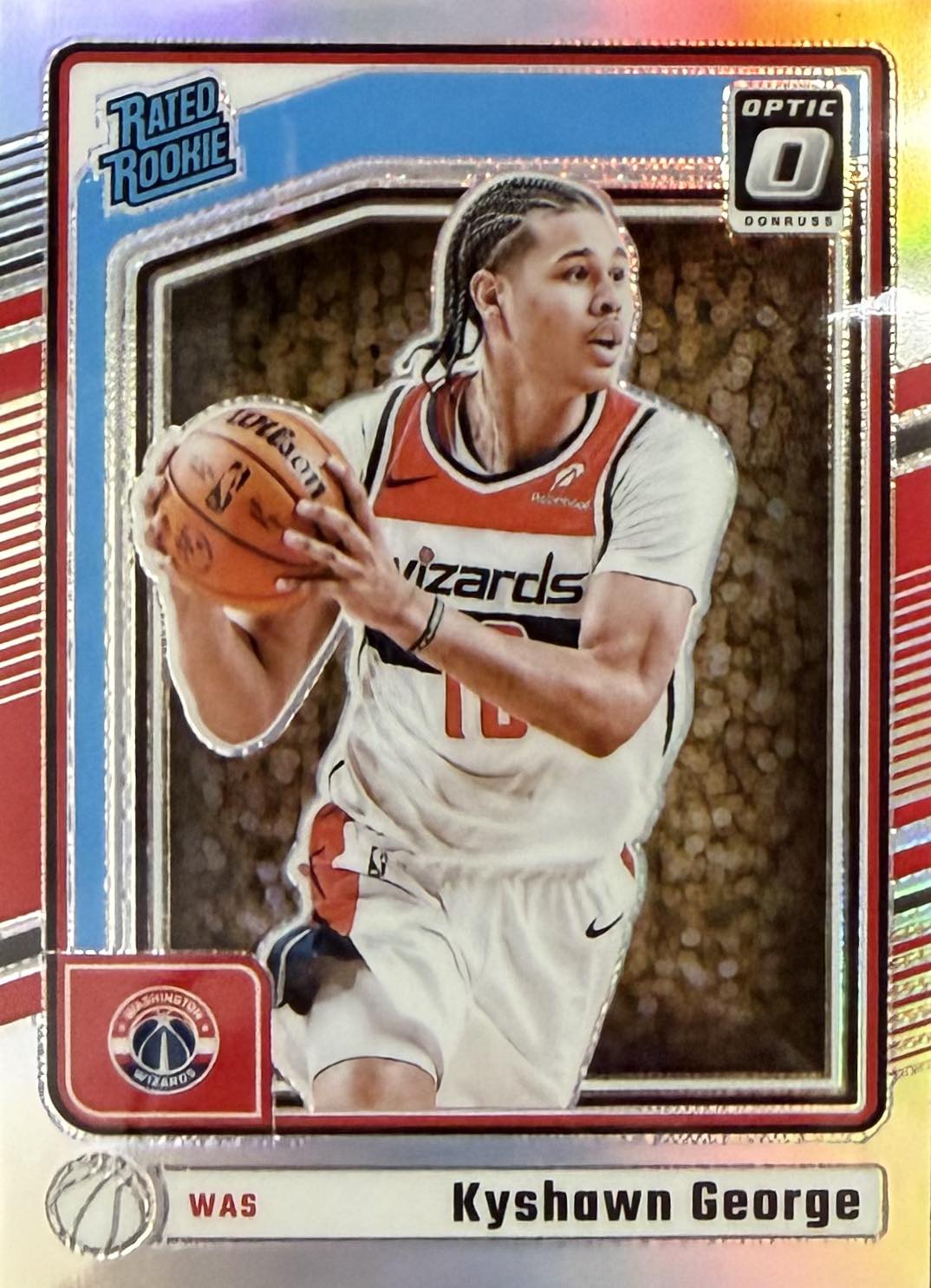 Kyshawn George Silver Rated Rookie Donruss Optic