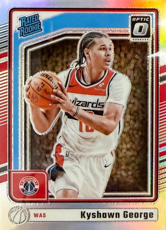 Kyshawn George Silver Rated Rookie Donruss Optic
