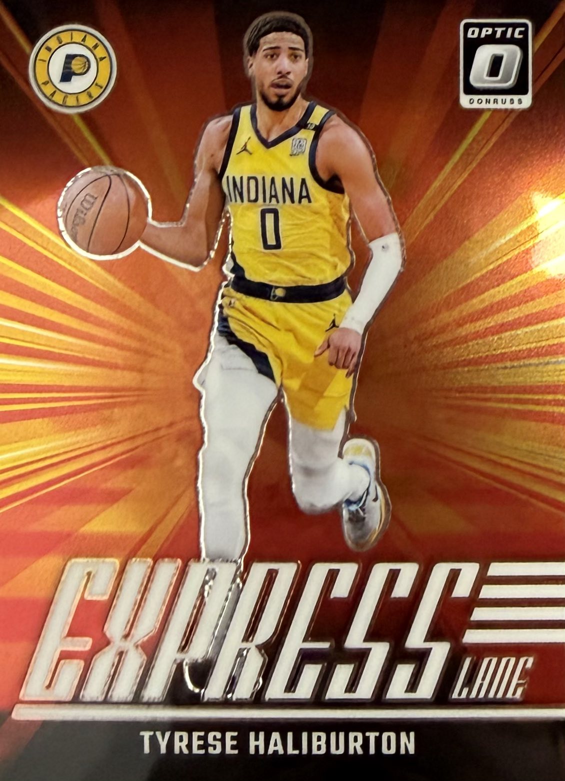 Tyrese Haliburton Express Lane Donruss Optic