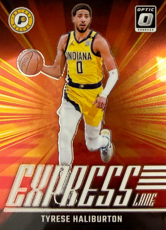 Tyrese Haliburton Express Lane Donruss Optic
