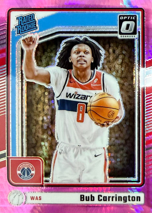 Bub Carrington Pink Hyper Rated Rookie Donruss Optic