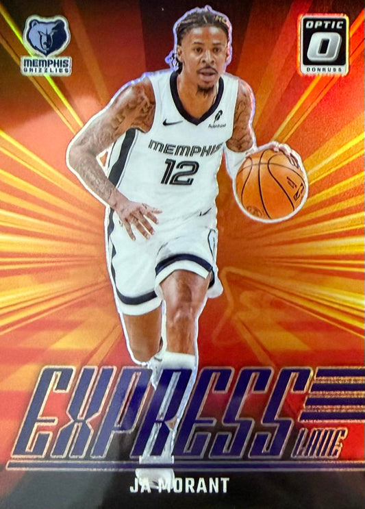 Ja Morant Purple Express Lane Donruss Optic