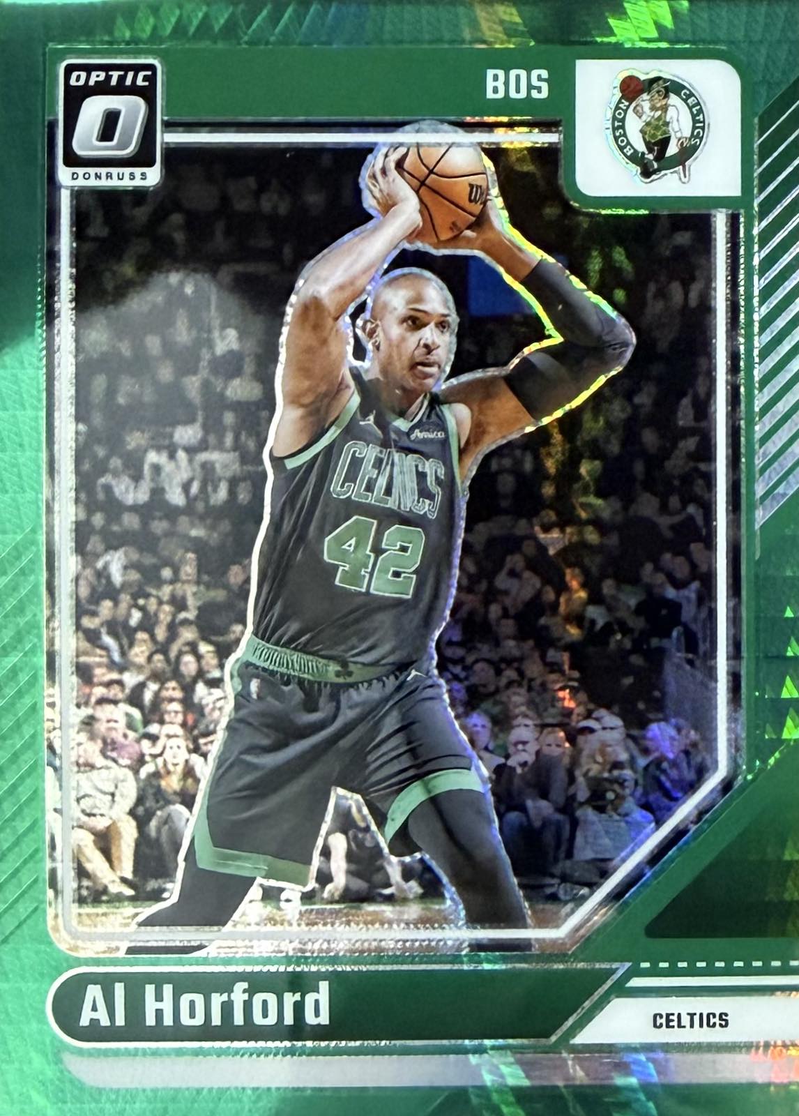 Al Horford Green Hyper Numbered /249 Donruss Optic