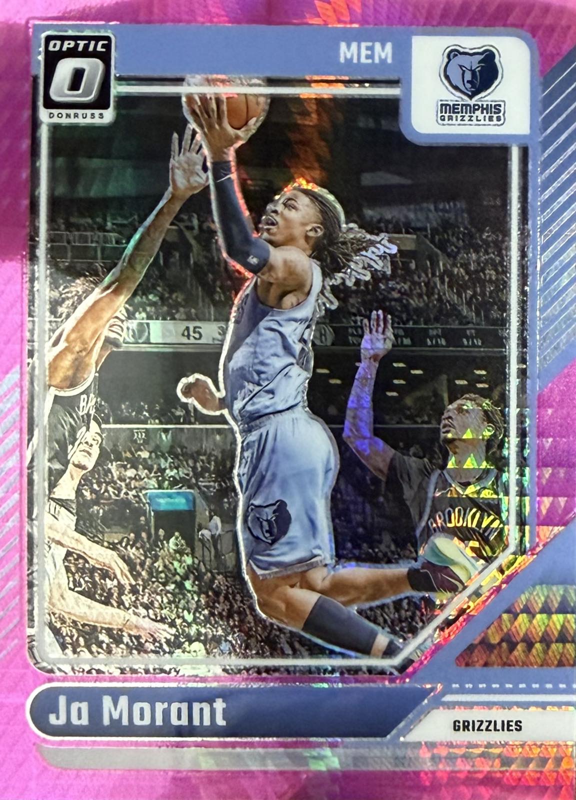 Ja Morant Pink Hyper Donruss Optic