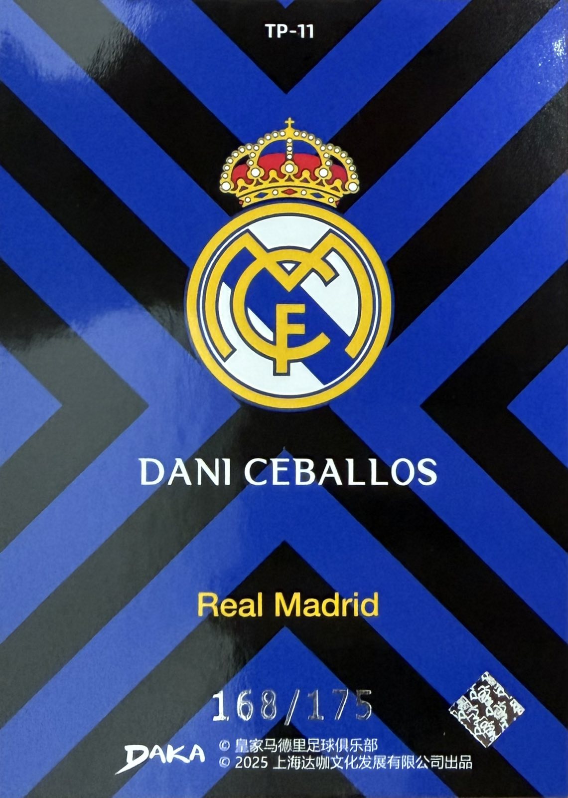 Dani Ceballos Numbered /175 Daka Real Madrid
