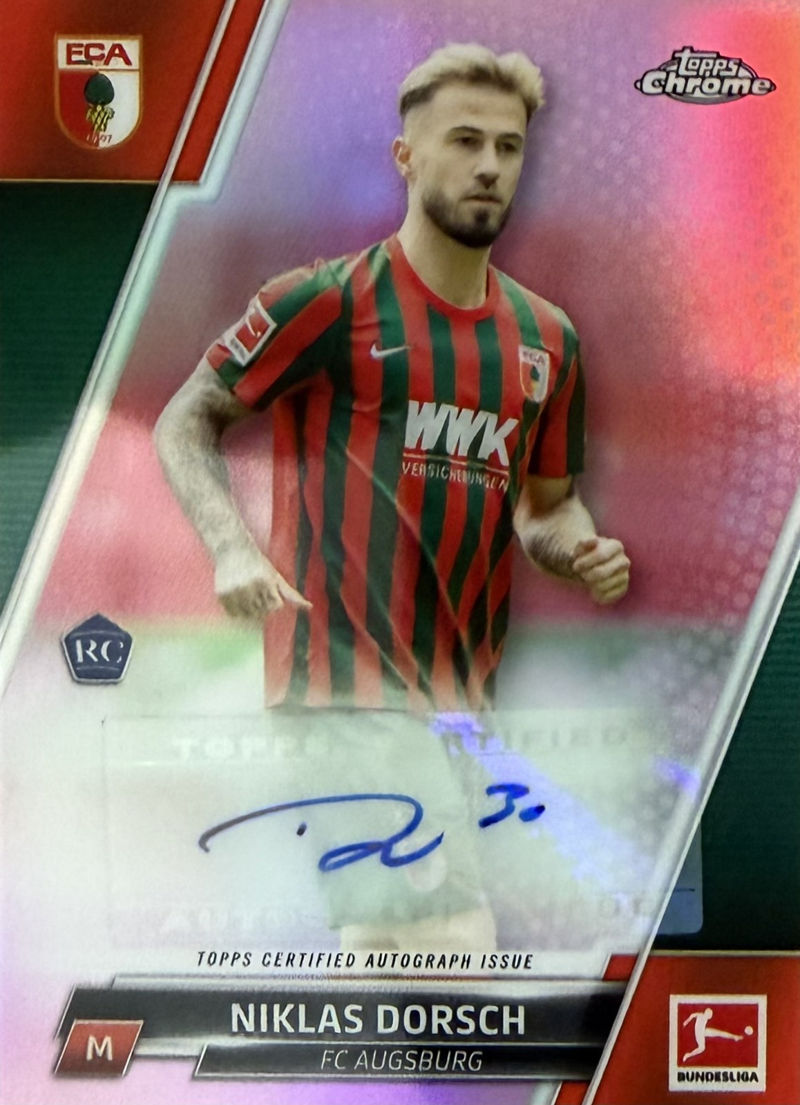 Niklas Dorsch Rookie Autograph Numbered /75 Topps Chrome