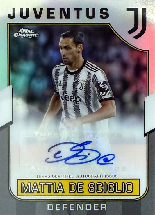 Mattia De Sciglio Autograph Topps Chrome Juventus