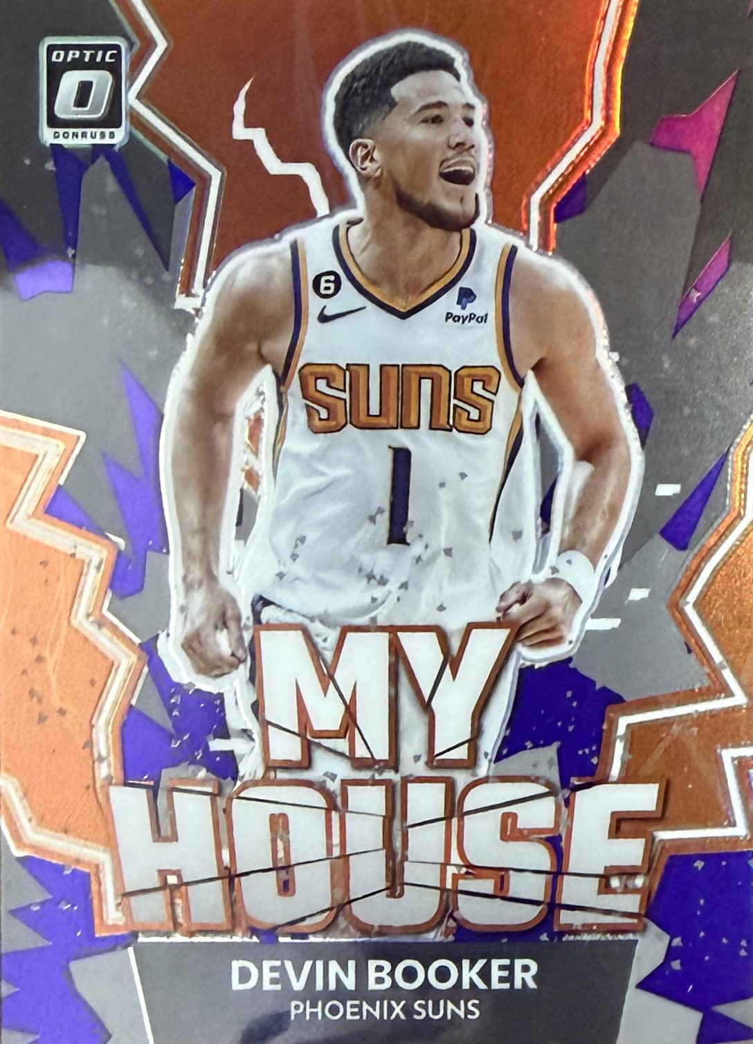 Devin Booker My House Purple Donruss Optic