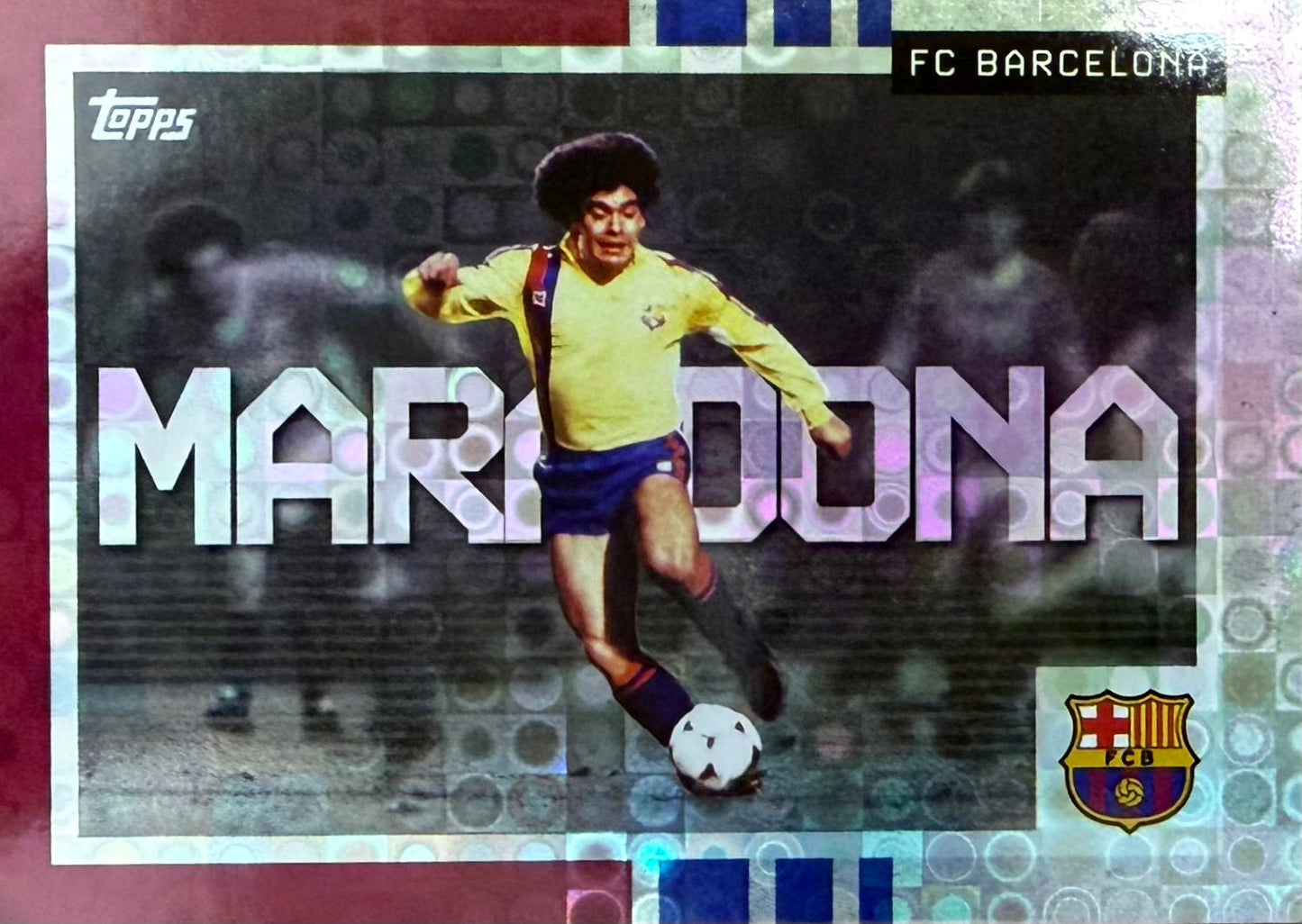 Diego Maradona Halo Parallel Barcelona Team Set