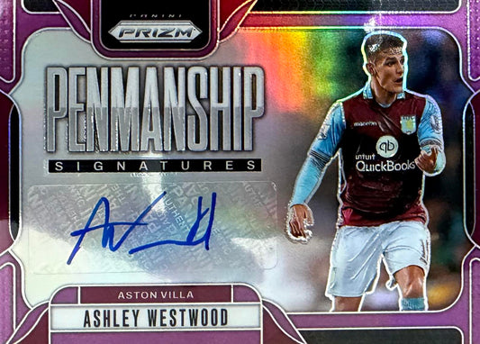 Ashley Westwood Autograph Numbered /25 Panini Prizm