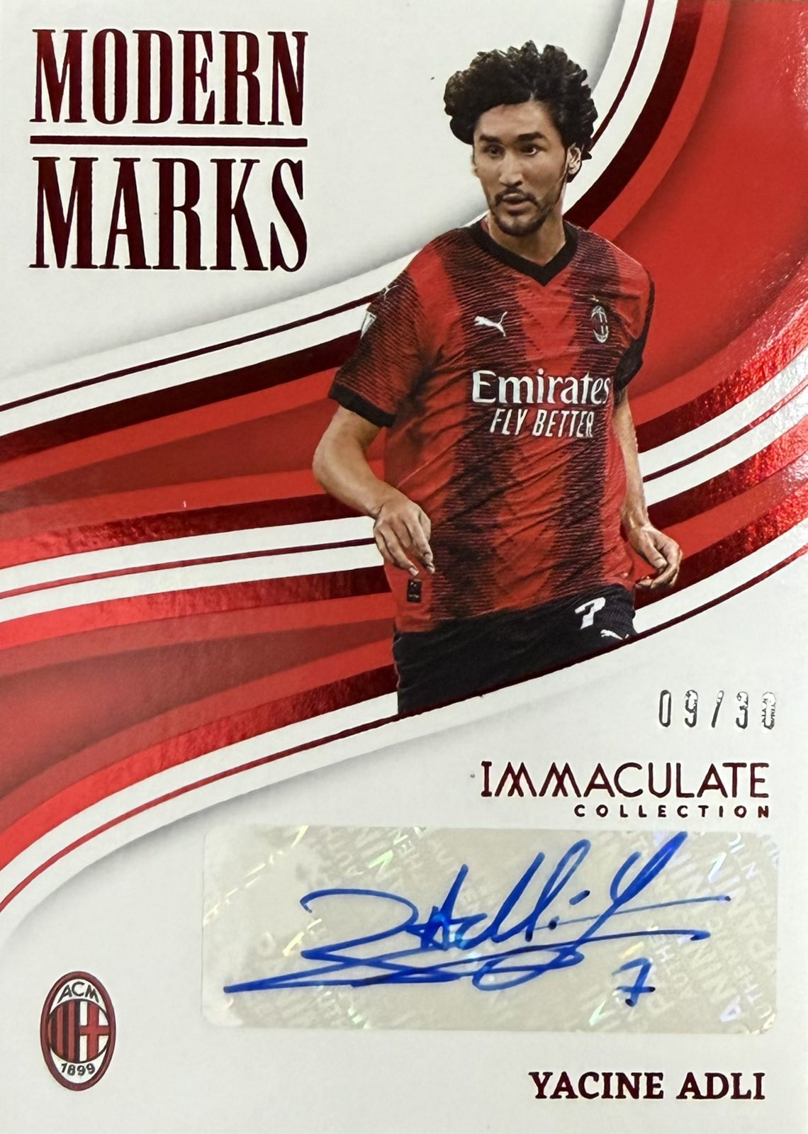 Yacine Adli Autograph Numbered /30 Immaculate