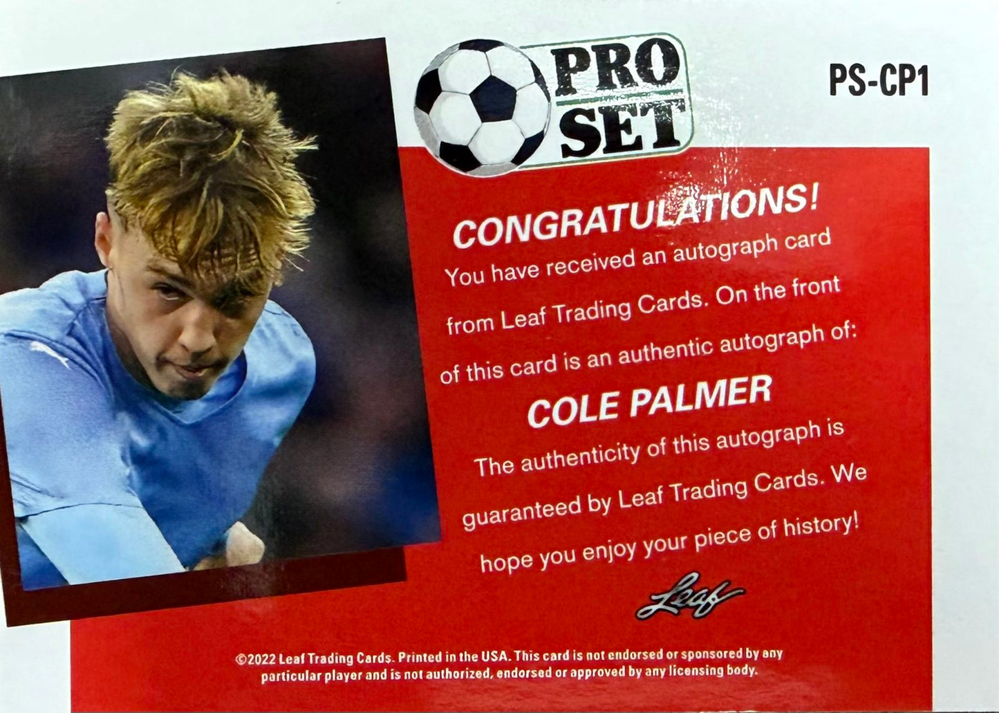 Cole Palmer Autograph Leaf Pro Set