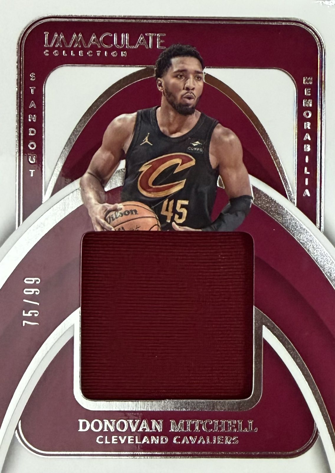 Donovan Mitchell Game-Worn Patch Numbered /99 Immaculate