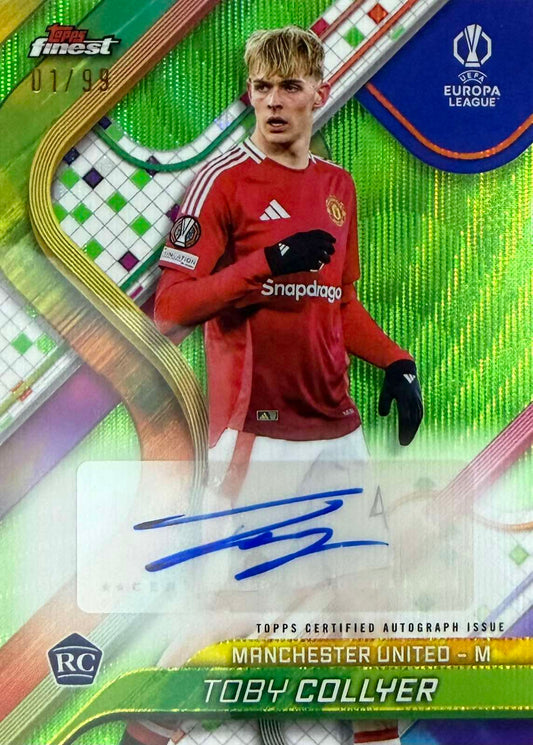 Toby Collyer Rookie Autograph Numbered /99 Topps Finest
