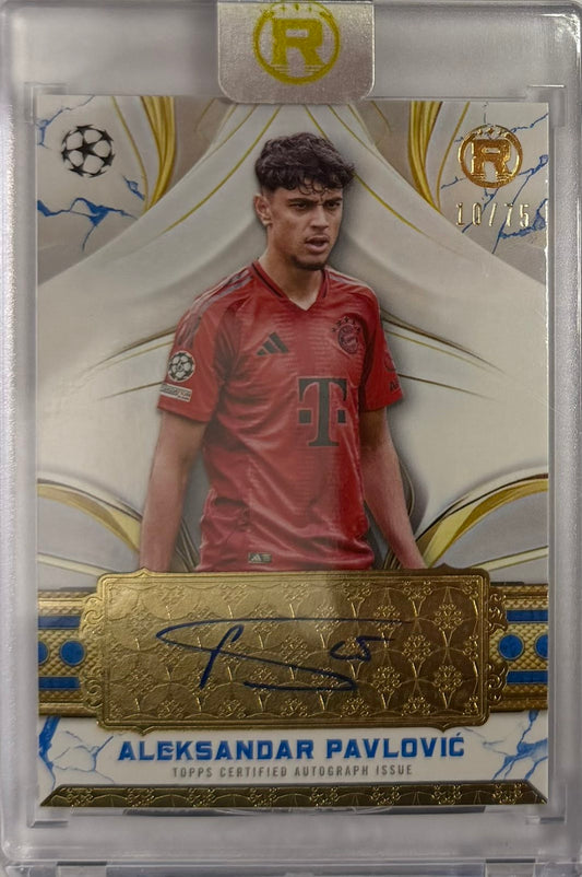 Aleksandar Pavlovic Autograph Numbered /75 Topps Reverence