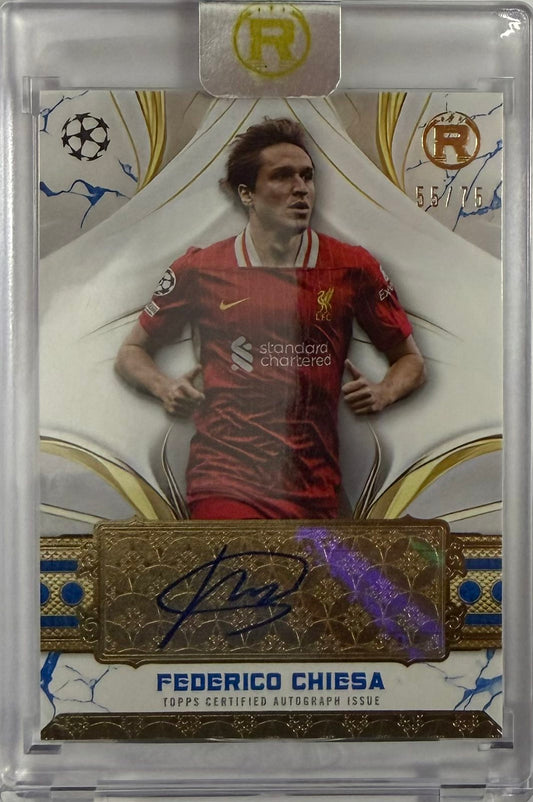 Federico Chiesa Autograph Numbered /75 Topps Reverence
