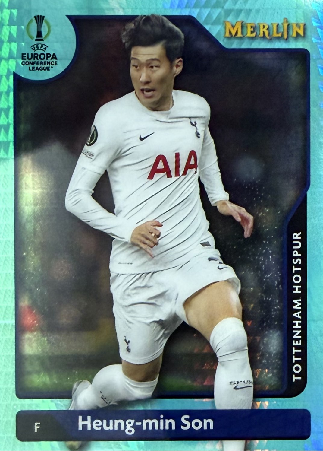 Heung-min Son Aqua Prizm Topps Merlin