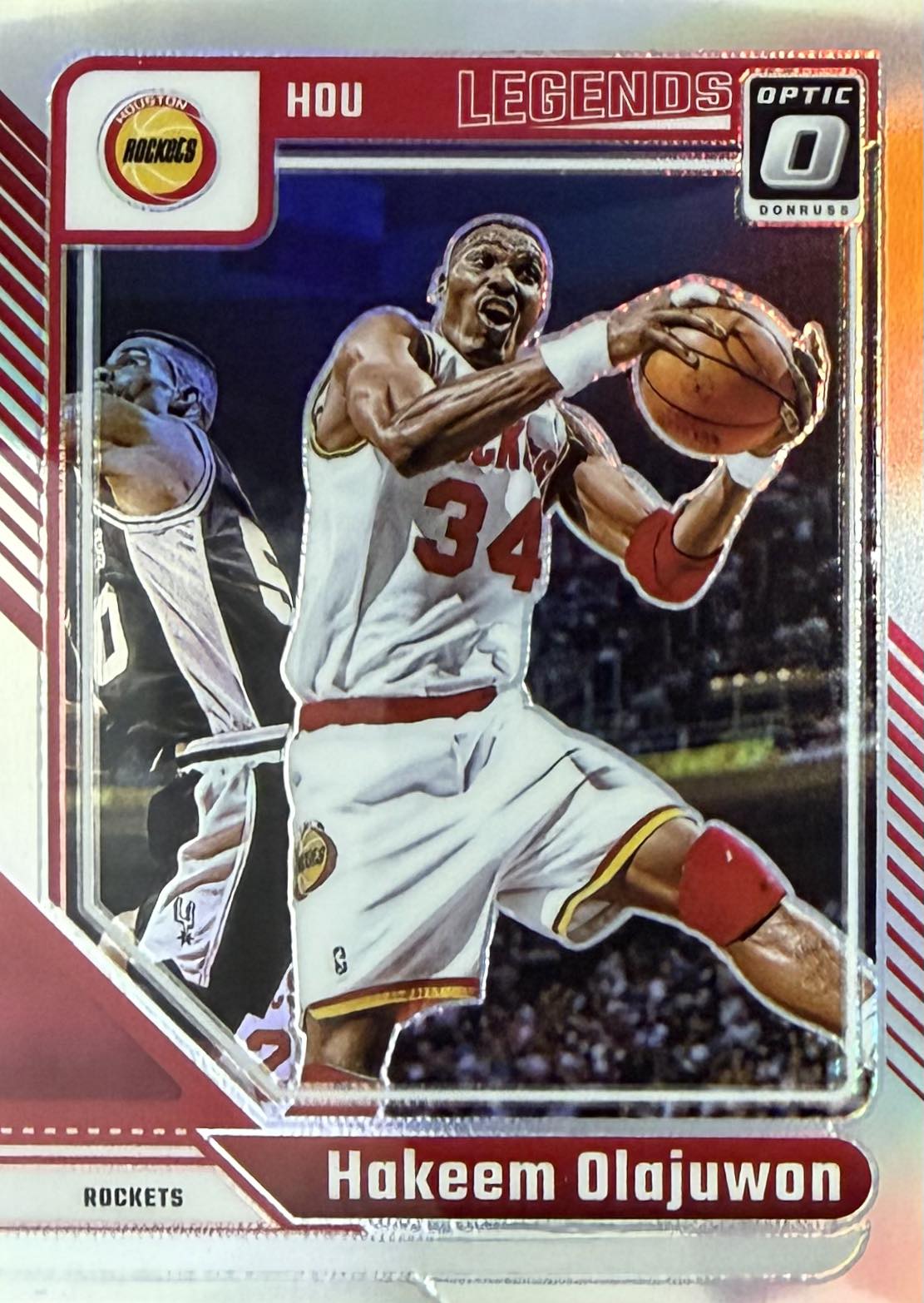 Hakeem Olajuwon Silver Donruss Optic Legends