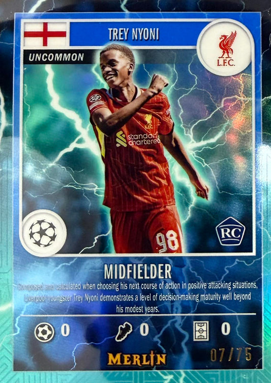 Trey Nyoni Gamer Uncommon Numbered /75 Topps Merlin