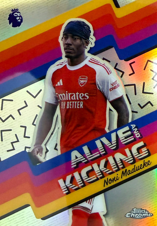 Noni Madueke Alive and Kicking Topps Chrome EPL