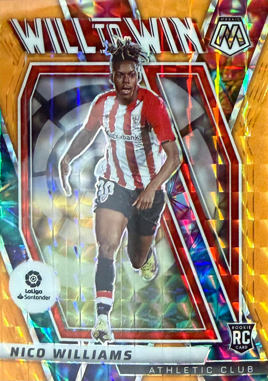 Nico Williams Rookie Will To Win Numbered /25 Panini Mosaic La Liga