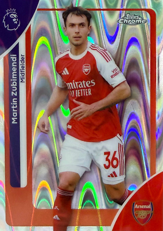 Martin Zubimendi Raywave Topps Chrome EPL
