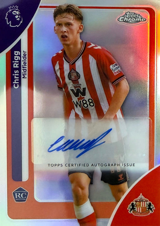 Chris Rigg Rookie Autograph Topps Chrome EPL