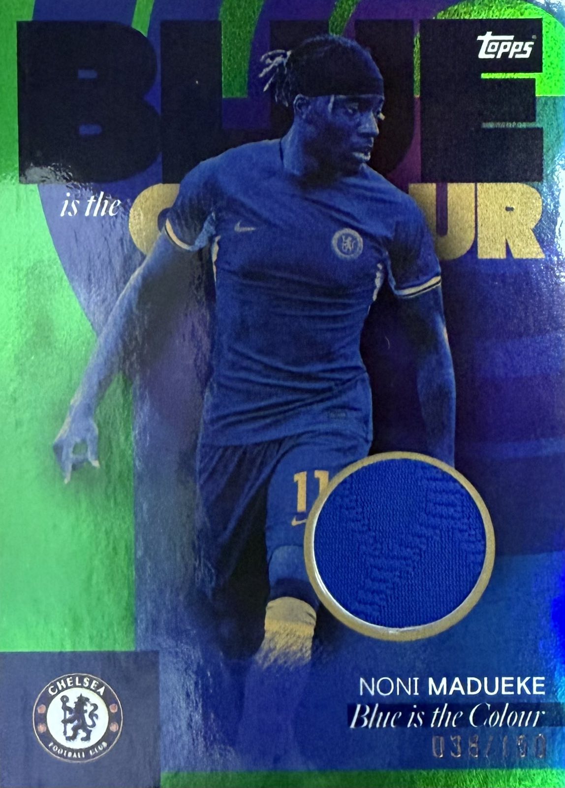 Noni Madueke Match-Worn Patch Numbered /150 Chelsea Team Set