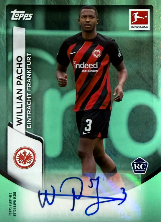 Willian Pacho Rookie Autograph Topps Jade Bundesliga