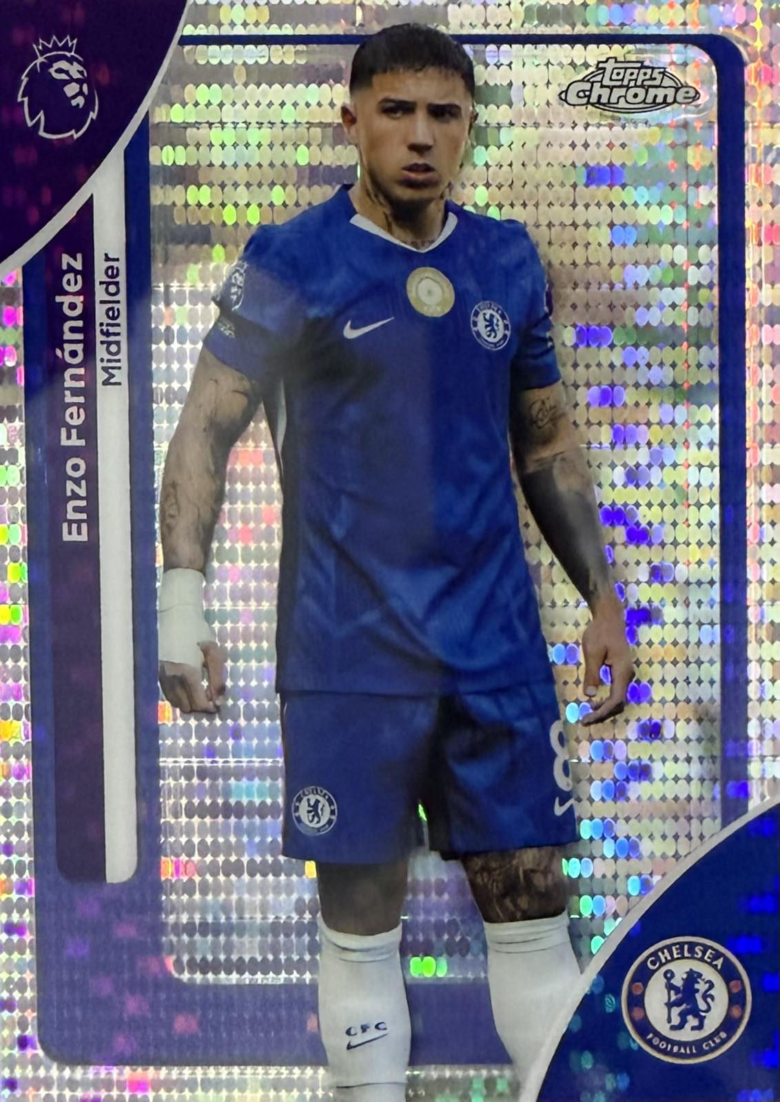 Enzo Fernandez Pulsar Topps Chrome EPL