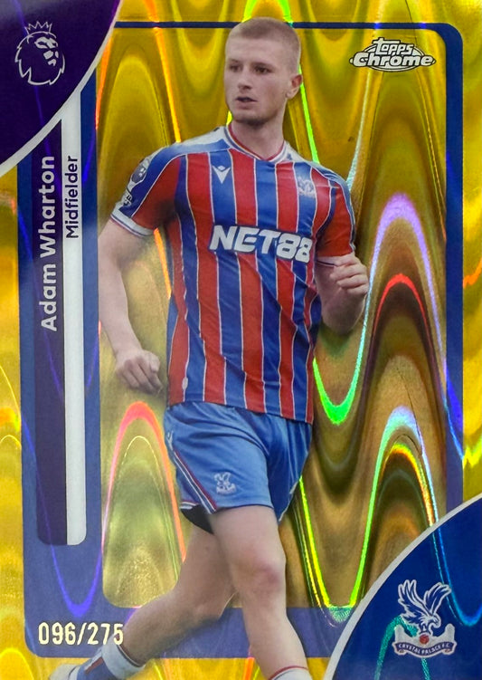 Adam Wharton Numbered /275 Topps Chrome EPL