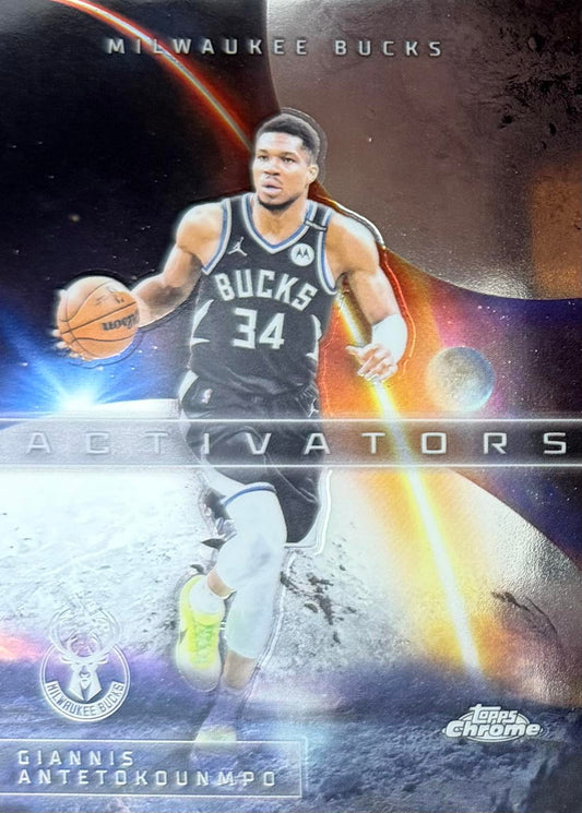 Giannis Antetokuonmpo Activators Topps Chrome