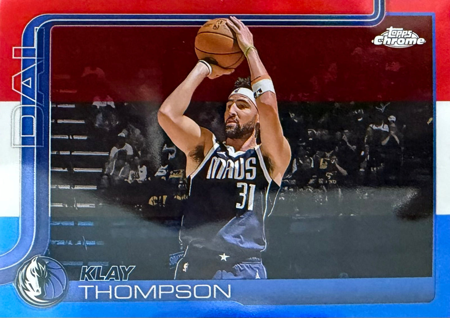 Klay Thompson R/W/B Topps Chrome