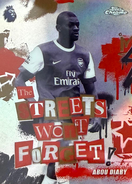 Abou Diaby The Streets Won't Forget Topps Chrome EPL