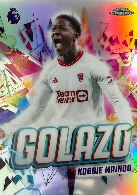 Kobbie Mainoo Golazo Topps Chrome