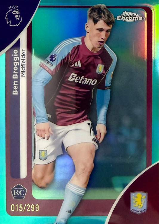 Ben Broggio Rookie Numbered /299 Topps Chrome EPL