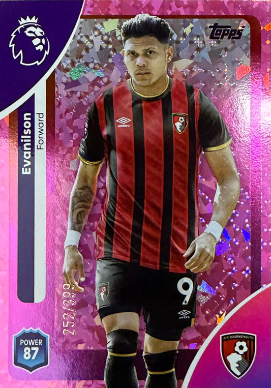 Evanilson Numbered /399 Topps Premier League