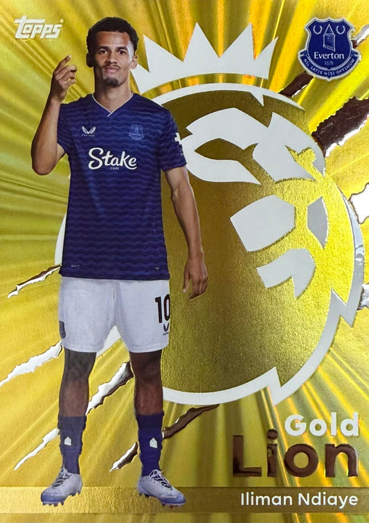 Iliman Ndiaye Gold Lion Topps Premier League