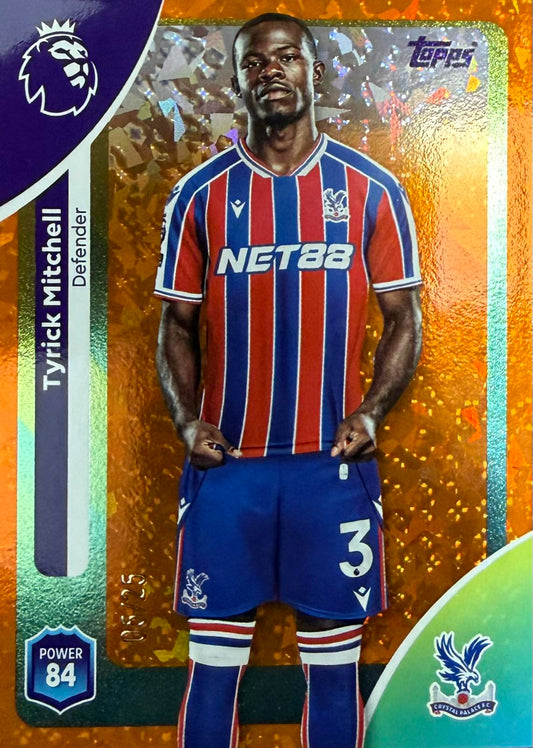 Tyrick Mitchell Numbered /25 Topps Premier League