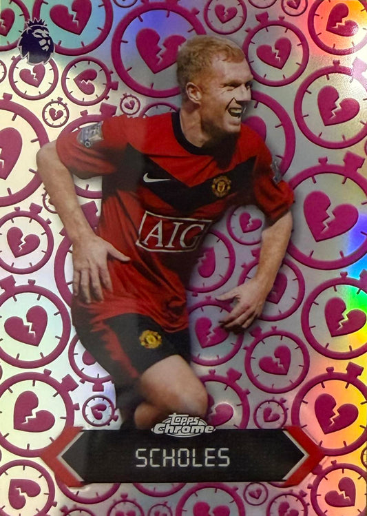 Paul Scholes Time Heartbreaker Topps Chrome EPL
