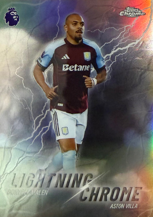 Donyell Malen Lightning Chrome Topps Chrome EPL