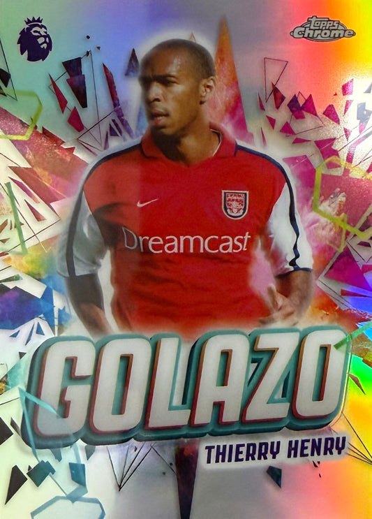 Thierry Henry Golazo Topps Chrome EPL
