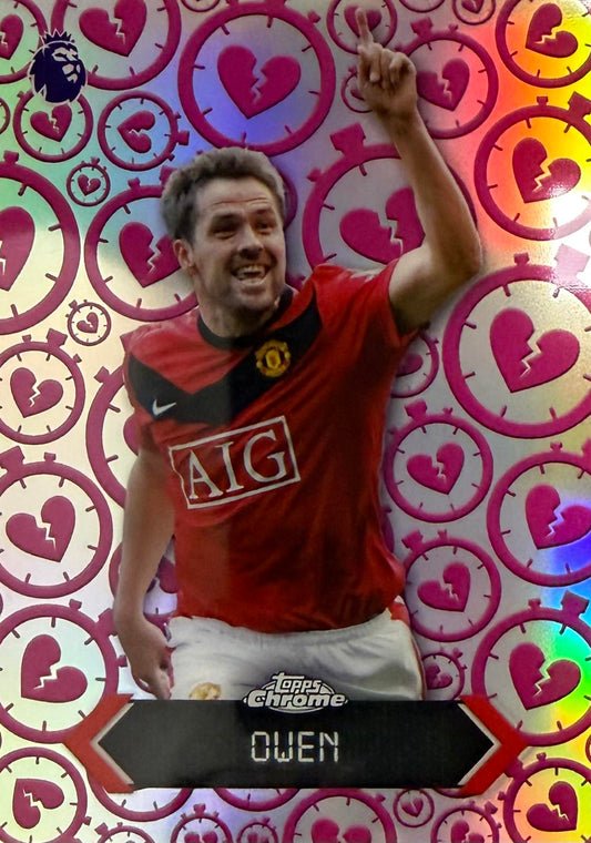 Michael Owen Time Heartbreaker Topps Chrome EPL