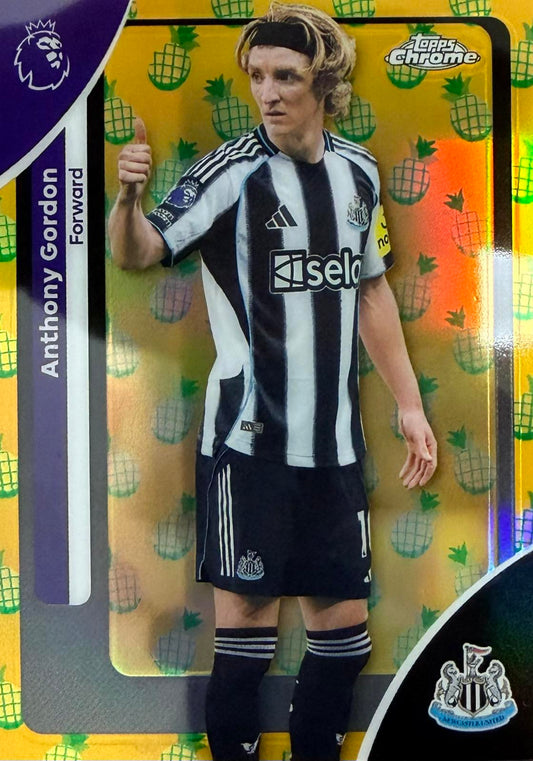 Anthony Gordon Pineapple Parallel Topps Chrome EPL