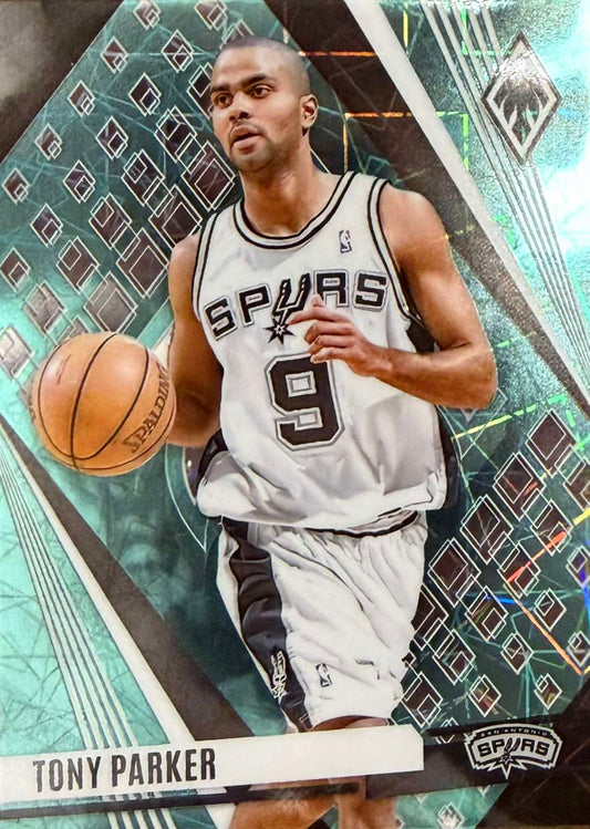 Tony Parker Teal Laser Panini Phoenix