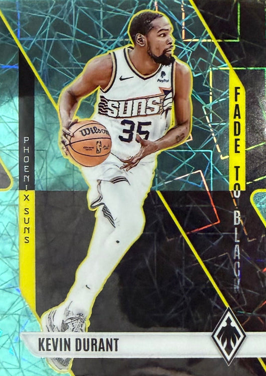 Kevin Durant Fade to Black Teal Laser Panini Phoenix