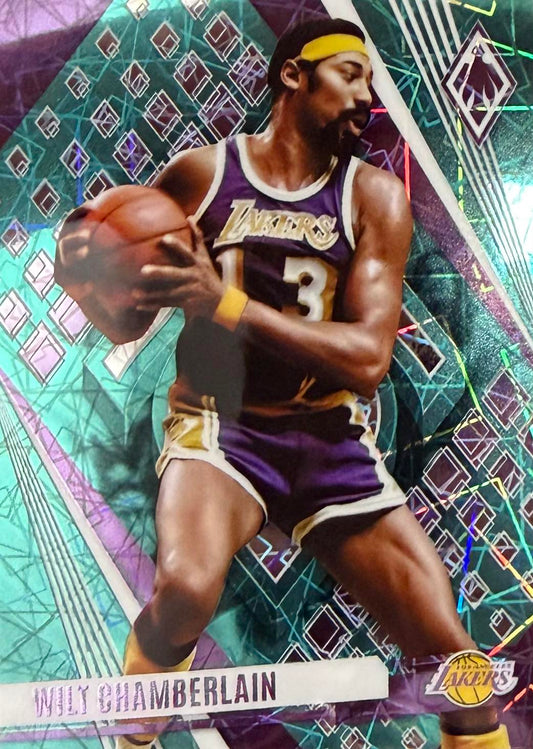 Wilt Chamberlain Teal Laser Panini Phoenix